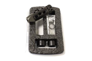 Image of UM Tactical R.A.G.E. Total Compensation System Muzzle Brake, 9mm Luger, 1/2x28, Right Hand Ports, Black, TCS-9-28-BLK-RH