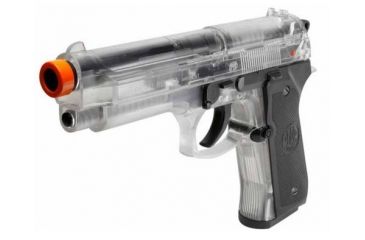 Image of Umarex Beretta 92FS Spring Airsoft Pistol,6mm cal,12 Round,Clear 62655