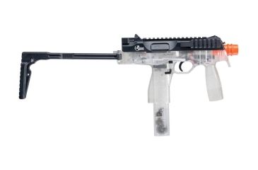 Image of Umarex Combat Zone MAG-9 Electric Airsoft Gun w/120-Round 6mm Airsoft Magazine, Clear 2272111