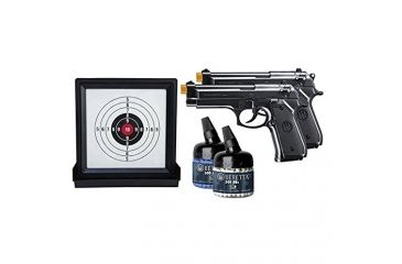 Image of Umarex Game Ready Target Kit w/2 Beretta 92s Airsoft Pistols, Black 2274007