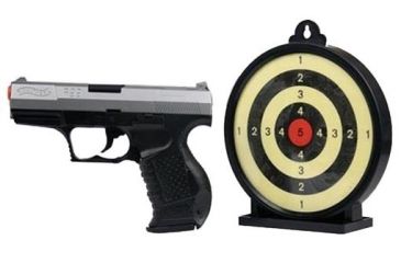 Image of Umarex Walther SpecOp P99 Airsoft Action Kit w/Black Spring Pistol and Gel Airsoft Target 62663