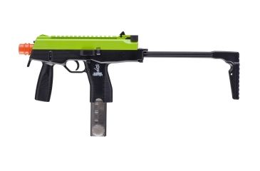 Image of Umarex Zombie Hunter Eliminator Electric Airsoft Gun w/200-Round 6mm Airsoft Magazine, Black/Lime 2278035