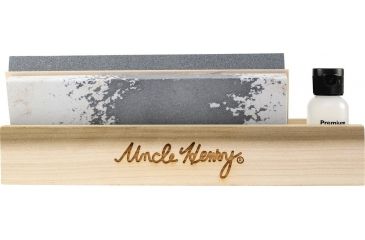 Image of Uncle Henry 8in Tri-Hone Set, Coarse Stone, Black / Silver, Medium