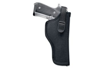Image of Uncle Mike's 5-6 inch Barrel Dbl/Single Action Revolver Black Hip Holster, Left Hand, 81082