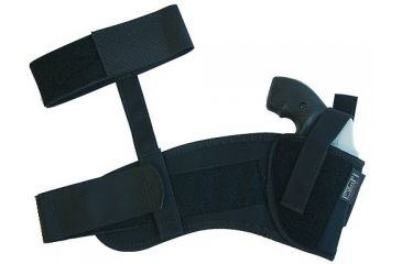 Image of Uncle Mike's Black Ankle Holster, 2in bbl Small frame 5-shot Revolvers, Right Hand