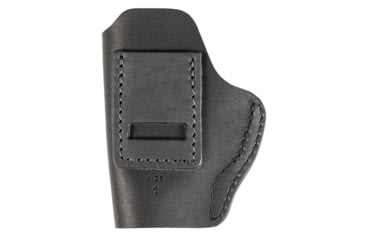 Image of Uncle Mike's IWB Leather Belt Size 01 Holster, Walther PPK, Right Hand, Matte Black, UMIWB1MBLR