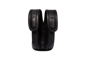 Image of Uncle Mike's Law Enforcement EVO Divided Dual Magazine Pouch, Double Stack - Plain Mirage Black 61012