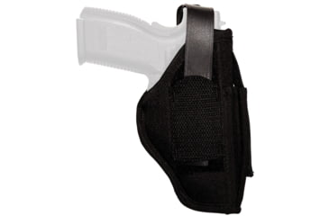 Image of Uncle Mike's Nylon OWB/IWB Belt Holster, Universal Full Size Auto, Ambidextrous, Black, 70150A