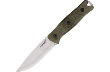 Image of Uncle Mikes Bushcraft Companion, Carbon Steel, Green Canvas Micarta Handle BCB35GM