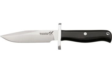 Image of Uncle Mikes Classic Blades Halo Fixed Blade Knife, 3.625in, A-2 Tool Steel Clip Point, Black Canvas Micarta Border Patrol Handle BCB12BM