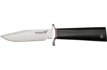 Image of Uncle Mikes Classic Model 4 Fixed Blade Knife, 3.75in, A-2 Tool Steel, Black Canvas Micarta Handle BCB4BC