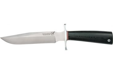 Image of Uncle Mikes Classic Model 7 Fixed Blade Knife, 7in, A-2 Tool Steel, Black Micarta Sabre Handle BCB7BS
