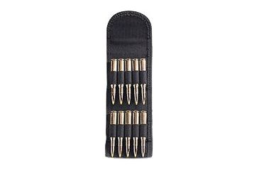 Image of Uncle Mike's Hunting &amp; Shooting Accessories - KODRA Folding Rifle Cartridge Carrier - 10 Loop, Black 8845-1