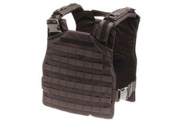 Image of Uncle Mikes Law Enforcement Tactical Plate Carrier Vest - Black