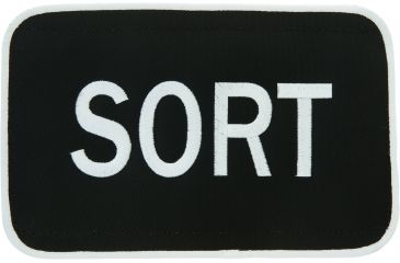 Image of Uncle Mike's Sort Id Patch Blk/white L 5x8 - 7705018