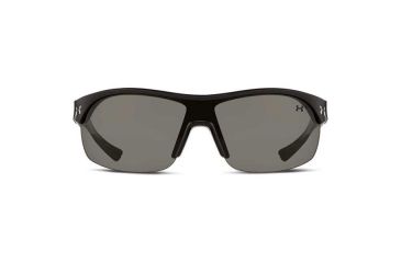 Image of Under Armour Marbella Shield, Satin Black w/Black Rubber, Gray Lens, U8600070-010100