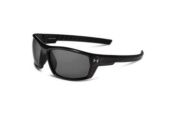 Image of Under Armour Ranger Bifocal Prescription Sunglasses, Shiny Black w/Black Rubber Frame-U8600061-000100BI