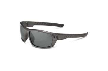 Image of Under Armour Ranger Single Vision Prescription Sunglasses, Satin Carbon w/Black Rubber Frame-U8600061-060108SV