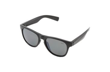 Image of Under Armour Sierra, Satin Black w/Black Rubber, Gray Polarized w/ML, U8600059-010108