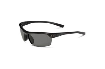 Image of Under Armour Zone 2.0, Satin Black Frame w/Black Rubber, Gray Lens, U8600050-010100