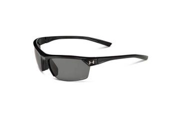 Image of Under Armour Zone 2.0 Storm, Black w/Black Rubber,Gray Polarized Lens, U8630050-000008