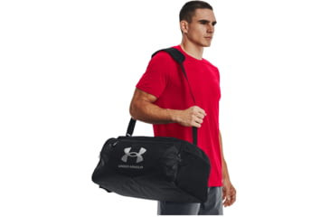 Image of Under Armour 5.0 Undeniable Small Duffle Bag, Black/Metallic Silver, OSFM, 1369222001OSFM