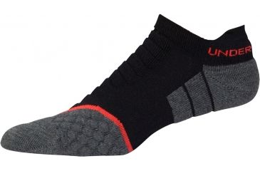 Image of Under Armour All Season Wool No Show Socks, Black, 9-11 Medium, U042-BLK-MD