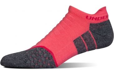 Image of Under Armour All Season Wool No Show Socks, Gala Pink, 9-11 Medium, U042-GPK-MD