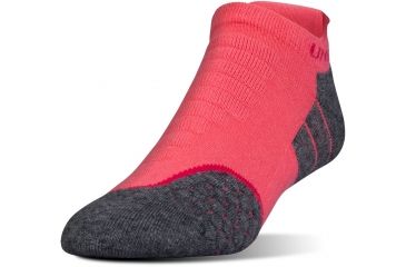 Image of Under Armour All Season Wool No Show Socks, Gala Pink, 9-11 Medium, U042-GPK-MD