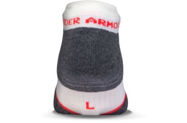 Image of Under Armour All Season Wool No Show Socks, Gray Stone, 9-11 Medium, U042-GST-MD