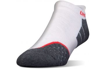Image of Under Armour All Season Wool No Show Socks, Gray Stone, 9-11 Medium, U042-GST-MD