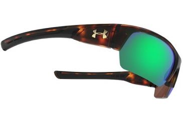 Image of Under Armour Big Shot Sunglasses, Tortosie/Black,Copper Polarized,Green Lens U8630085-960126