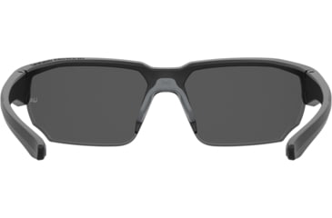 Image of Under Armour Blitzing Sunglasses with Matte Black Frame and Grey Polarized Lens, Medium, UA0012S 003-M9