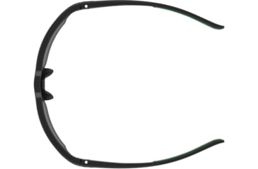 Image of Under Armour Blitzing Sunglasses with Shiny Black Frame and Green Temple Tips with Green to Grey Lens, Medium, UA0012S 7ZJ-Z9