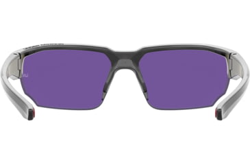 Image of Under Armour Blitzing Sunglasses with Transparent Jet Grey Frame and Violet Blue Gold Tuned Mirror Lens, Medium, UA0012S 268-PC