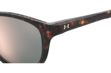 Image of Under Armour Breathe Sunglasses with Brown Havana Frame and Rose Gold Mirror Lens, Medium, UA0014GS 086-0J
