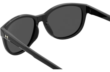 Image of Under Armour Breathe Sunglasses with Shiny Black Frame and Grey Lens, Medium, UA0014GS 807-IR