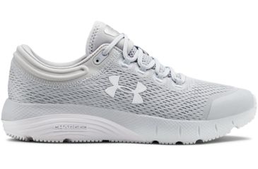 Image of Under Armour UA Charged Bandit 5 Road Running Shoes - Women's, 9.5, Halo Gray/Mod Gray/White, 3021964-100-9.5