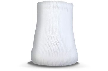 Image of Under Armour Charged Cotton 2.0 Socks, Pack of 6, White/Gray, 7-9 Youth Large, U320-WHT/GRY-YL