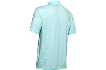 Image of Under Armour Charged Cotton Scramble Stripe Polo - Mens, Extra Large, Aqua Float, 1323455791XL