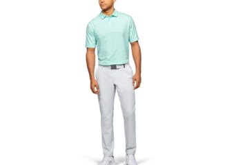 Image of Under Armour Charged Cotton Scramble Stripe Polo - Mens, 2XL, Aqua Float, 13234557912X