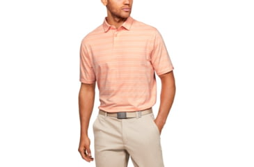 Image of Under Armour Charged Cotton Scramble Stripe Polo - Mens, Medium, Calla, 1323455689MD