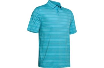 Image of Under Armour Charged Cotton Scramble Stripe Polo - Mens, 2XL, Escape, 13234554502X