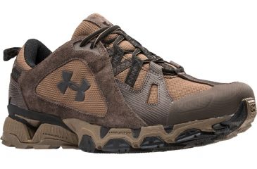 Image of Under Armour Chetco Trail Hiking Shoe - Men's-Brown/Uni/Black-Medium-9.5