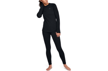 Image of Under Armour ColdGear Base 2.0 Crew Long Sleeve Shirt - Womens, Black, 2X-Large, 13433210012X
