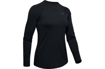 Image of Under Armour ColdGear Base 2.0 Crew Long Sleeve Shirt - Womens, Black, 2X-Large, 13433210012X
