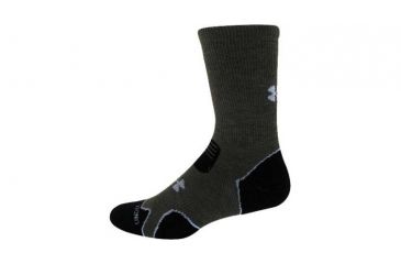 Image of Under Armour Coldgear Hitch Heavy Cushion Boot Socks Sagegray Medium Ua4661 Saggry Md