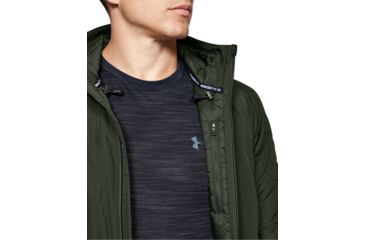 Image of Under Armour ColdGear Reactor Performance Hybrid Jacket - Mens, Baroque Green/Black, Medium, 1342692-310-MD