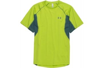 Image of Under Armour CoolSwitch Trail Short Sleeve T-Shirt - Men's-Velocity/Reflective-X-Large