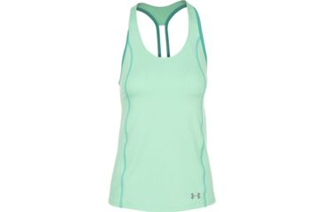 Image of Under Armour CoolSwitch Trail Tank - Women's-Antifreeze/Green Malachite/Reflective-Medium